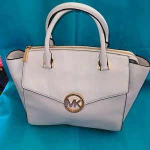 Michael Kors Hudson LG Satchel Vanilla